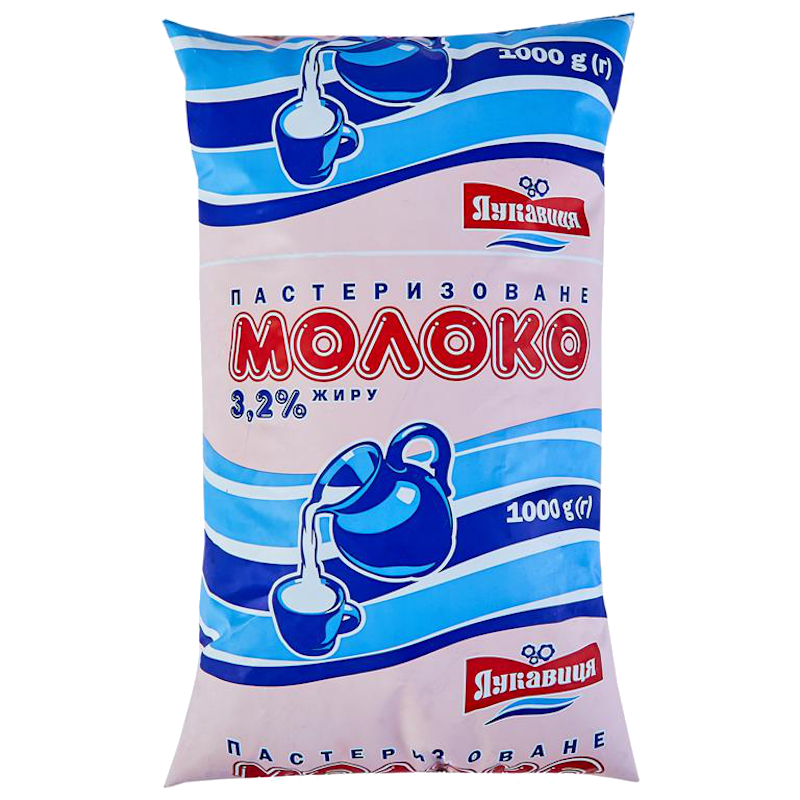 Молоко коров'яче ЛУКАВИЦЯ, пастеризоване, 3,2%, 1000г